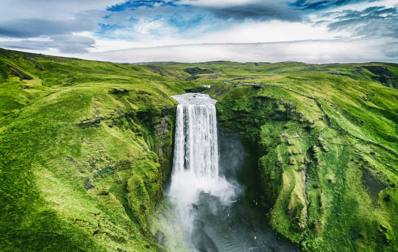 Waterfalls, Geysers and Glacier